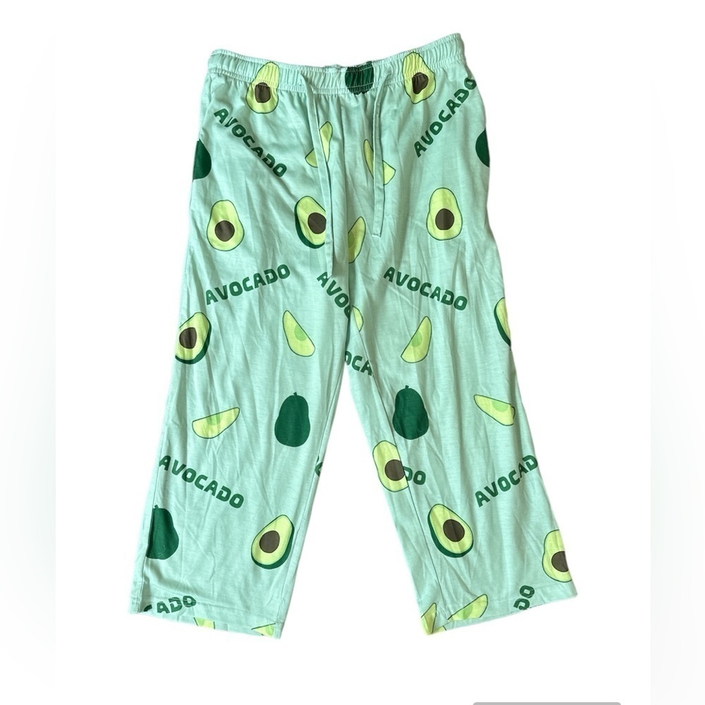 Avocado‎ crop pajama bottoms sleep pants Small NWOT